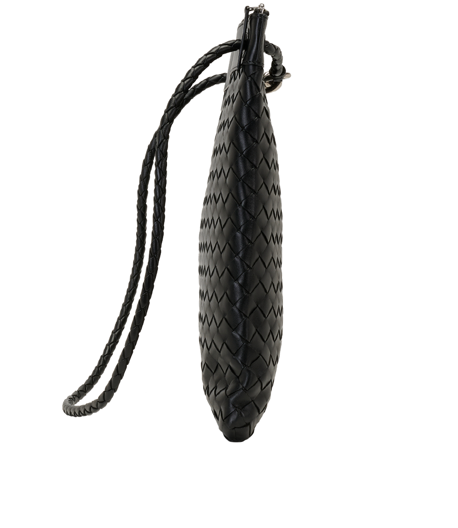 Flat Andiamo Messenger, &pound;1,100, Handbags, Black, Leather, Side view